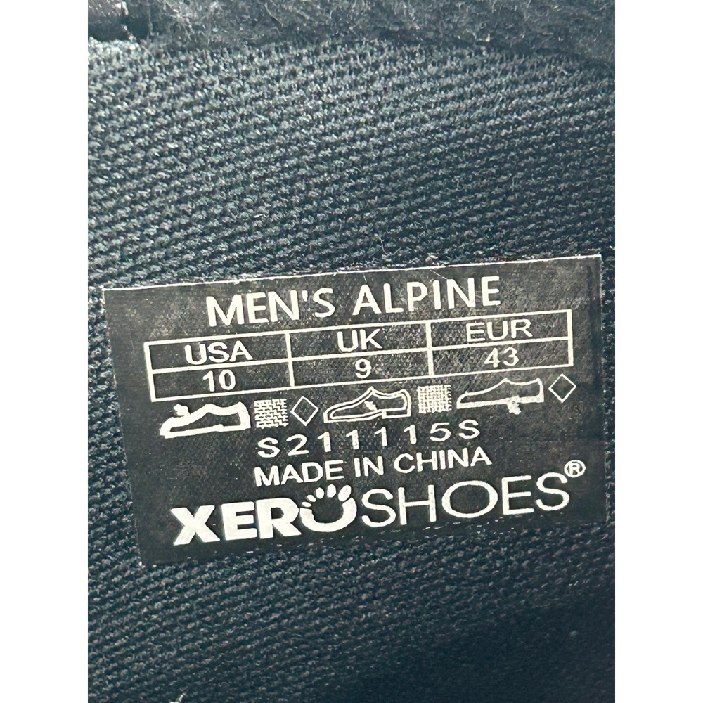 Xero Shoes Alpine Men Snow Boots Black Waterproof Minimalist Zero Drop Size 10 - Picture 13 of 16